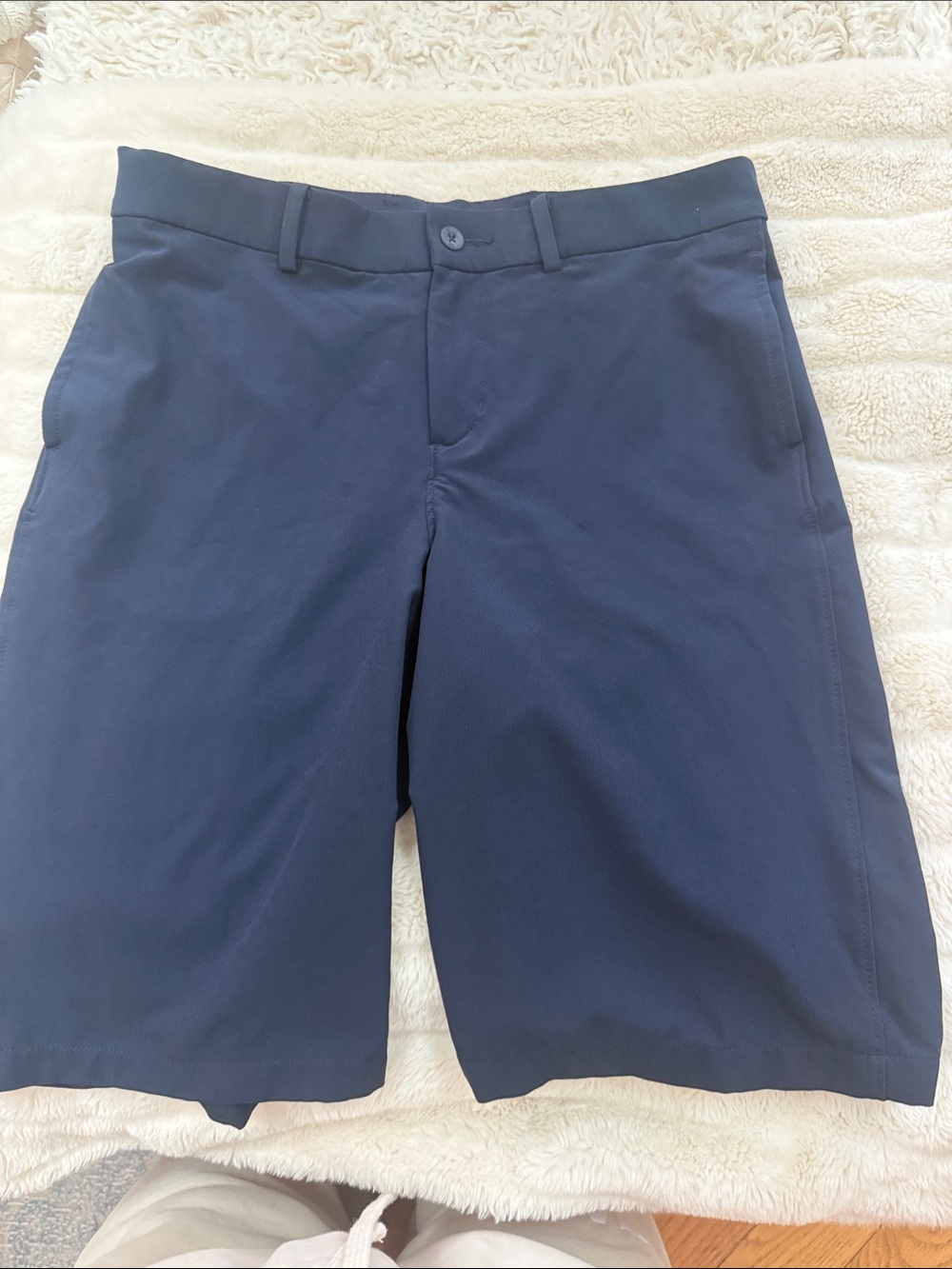 Nike kids Dark Navy Flat Front Performance Shorts never worn